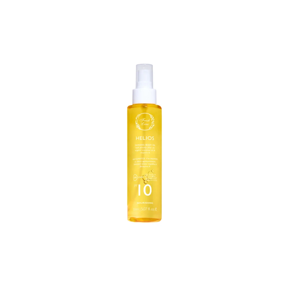 Fresh Line Helios Tanning Body Oil SPF10 150ml