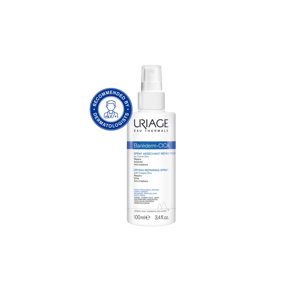 Uriage Bariederm-Cica Drying Repairing Spray With Copper-Zinc 100ml