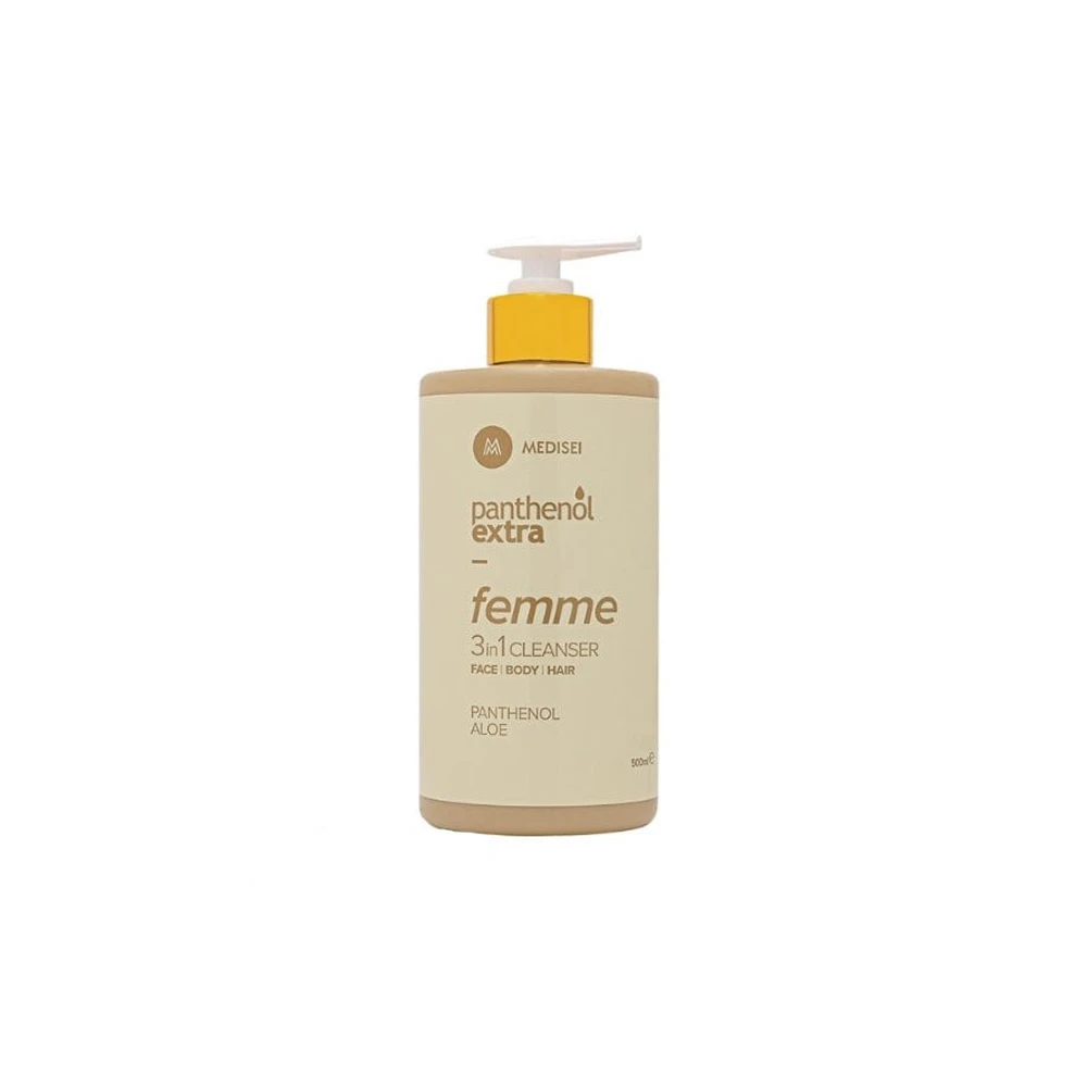 Panthenol Extra Femme 3in1 Cleanser Γυναικείο Καθαριστικό Για Πρόσωπο Σώμα & Μαλλιά 500ml