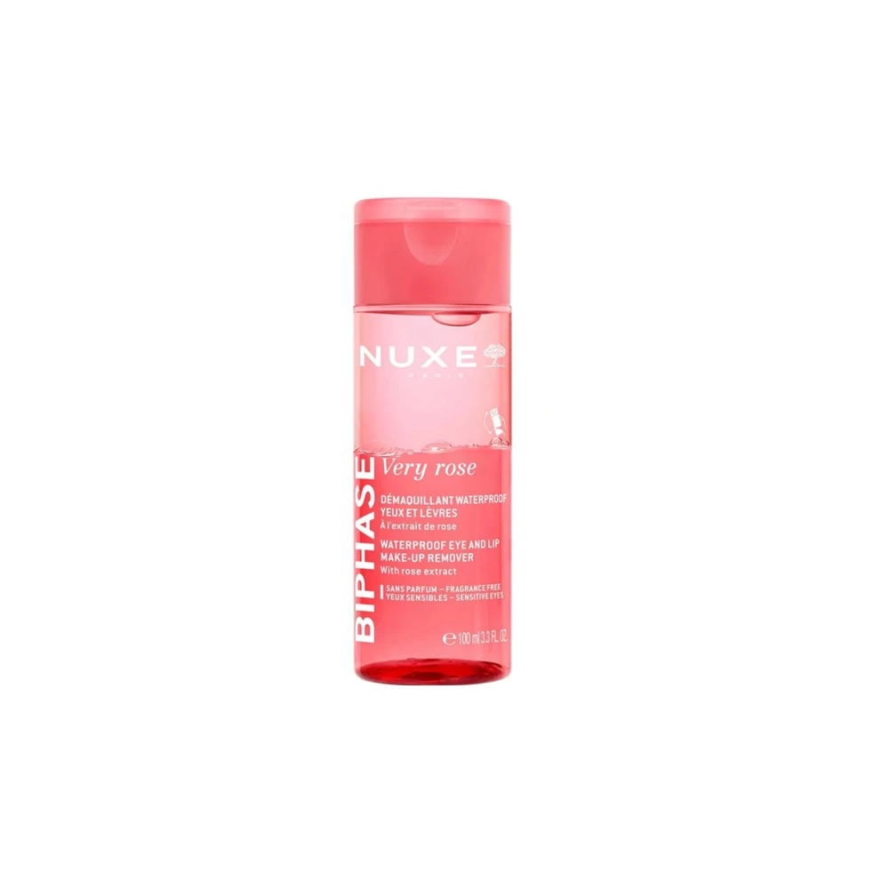 Nuxe Very Rose Biphase Make-Up Remover For Eyes & Lips 100ml