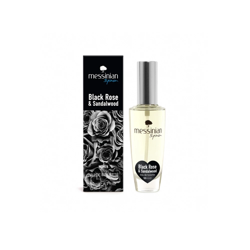 Messinian Spa Eau de Toilette Women Black Rose & Sandalwood 50ml