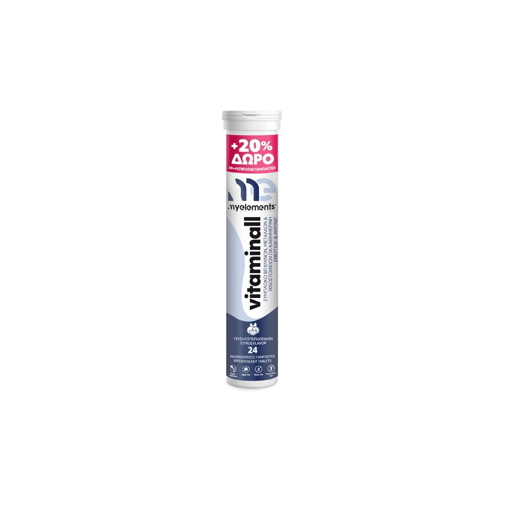 My Elements Vitaminall Dietary Supplement With Vitamins Minerals & Trace Elements 24 effervescent tablets