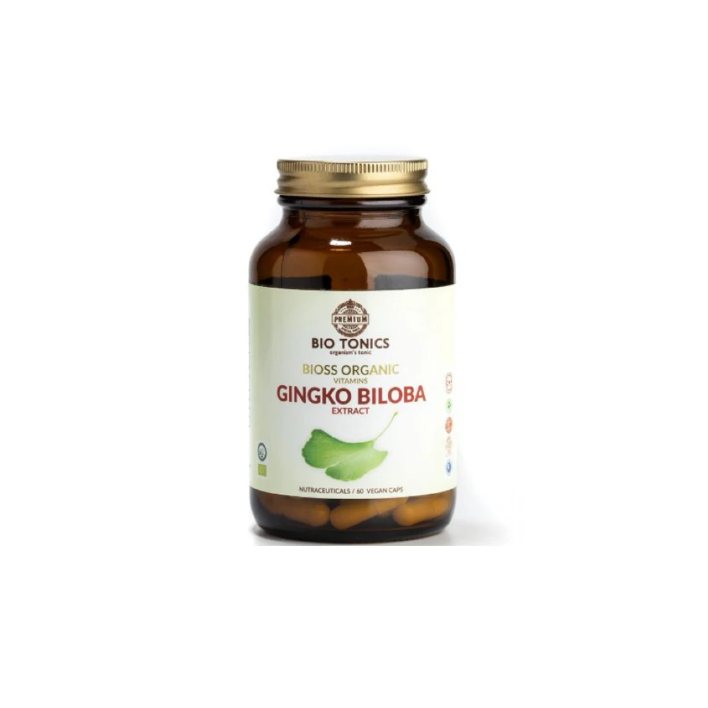 Bio Tonics Bioss Organic Gingko Biloba Συμπλήρωμα Διατροφής Για Μνήμη & Συγκέντρωση 60 φυτικές κάψουλες