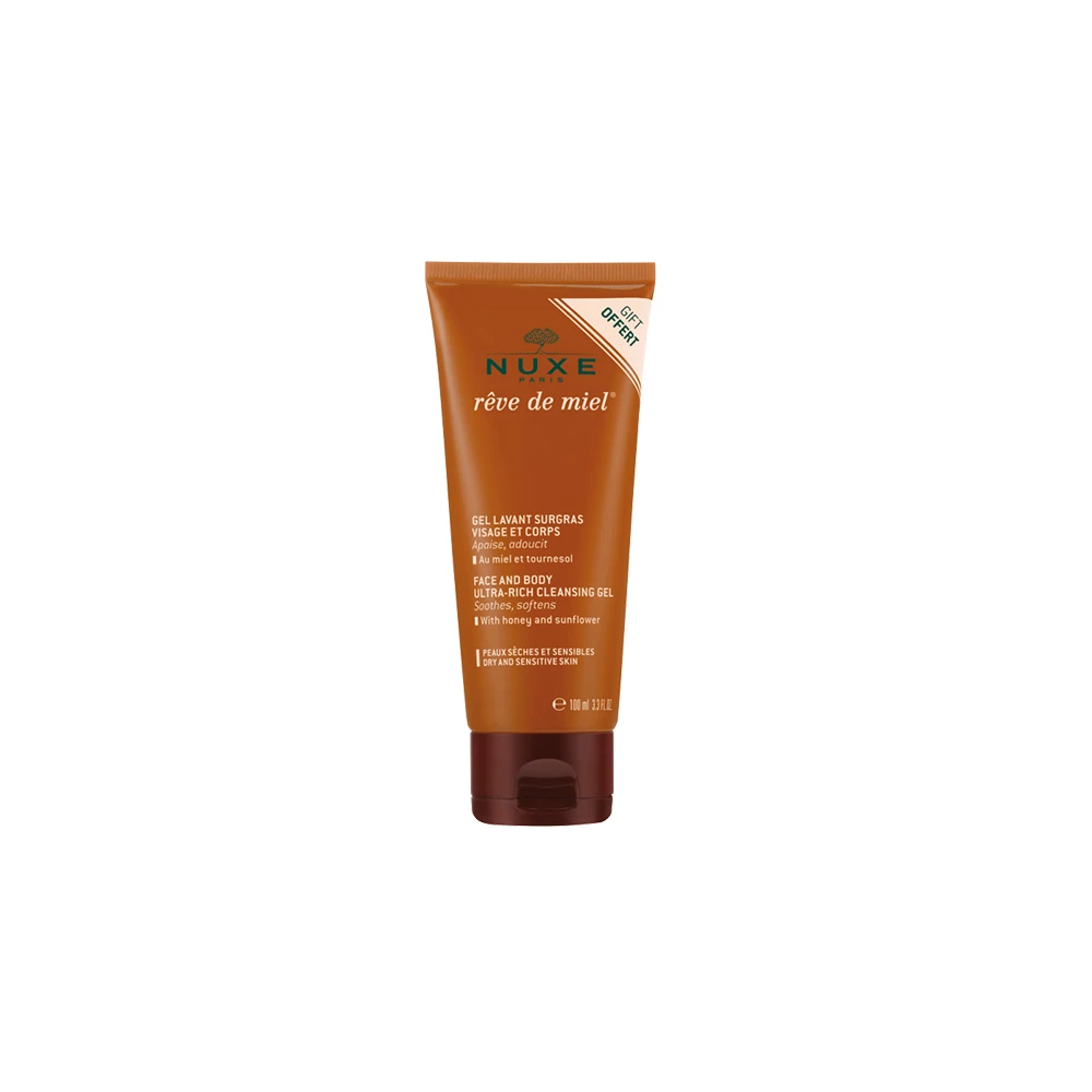 ΔΩΡΟ Nuxe Reve de Miel Ultra Rich, Καθαριστικό τζελ, Για πρόσωπο 100ml