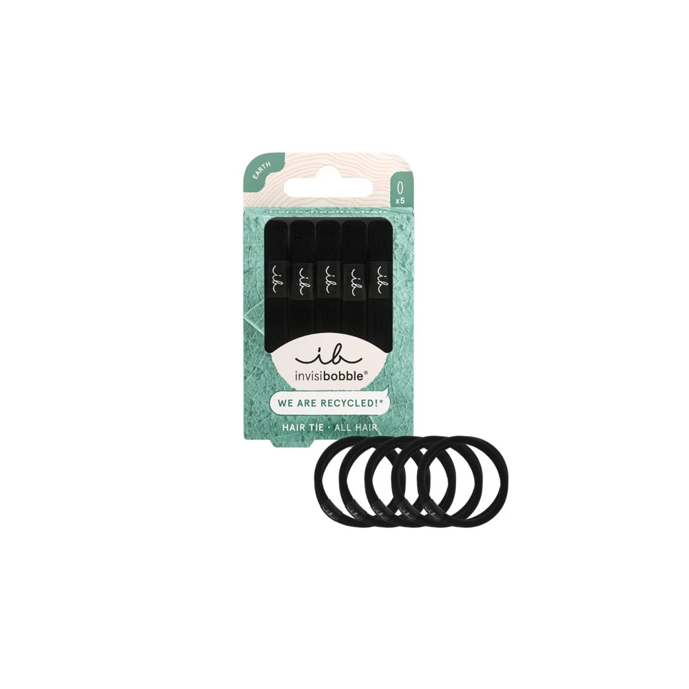 Ιnvisibobble Hair Tie Black 5 pieces