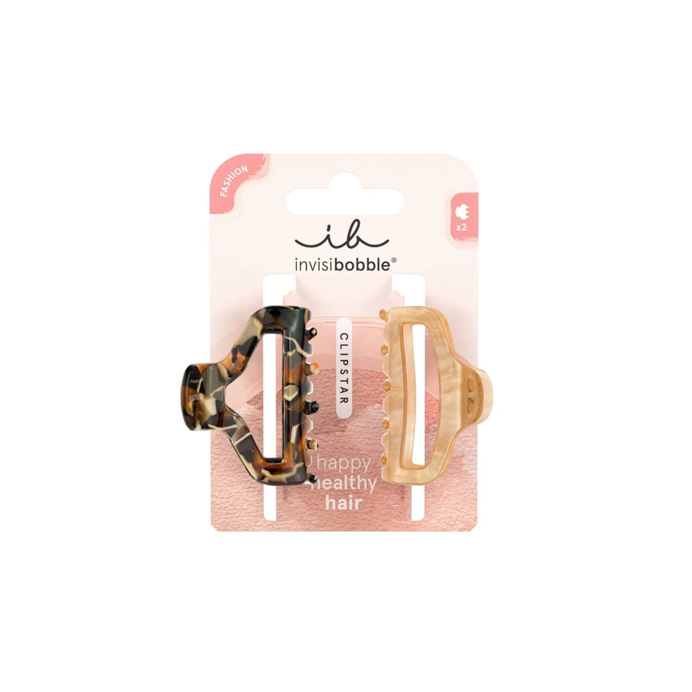 Invisibobble Clipstar Golden Roar Kλάμερ Μαλλιών 2 τεμάχια
