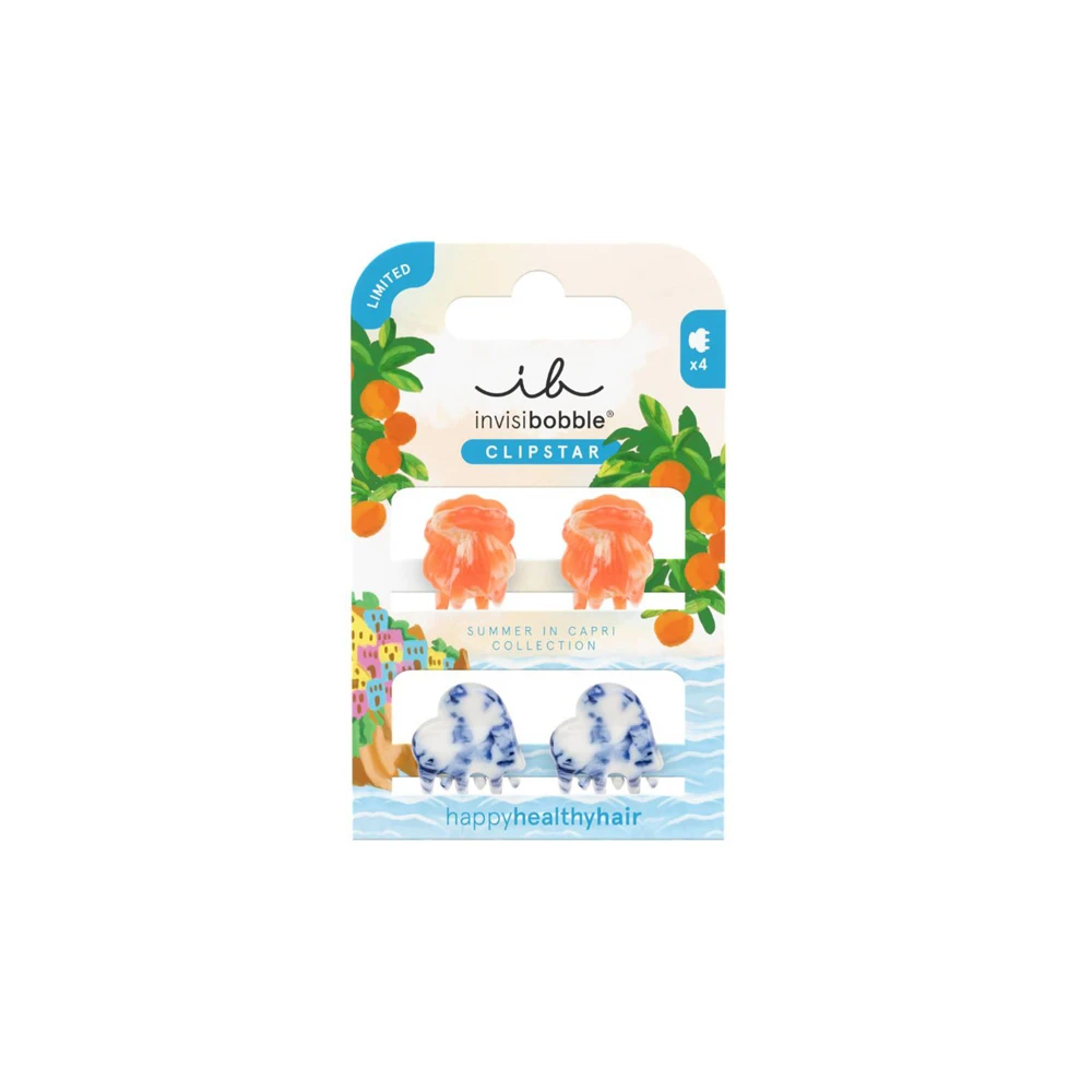 Invisibobble Mediterranean Minis Kλάμερ Μαλλιών 4 τεμάχια