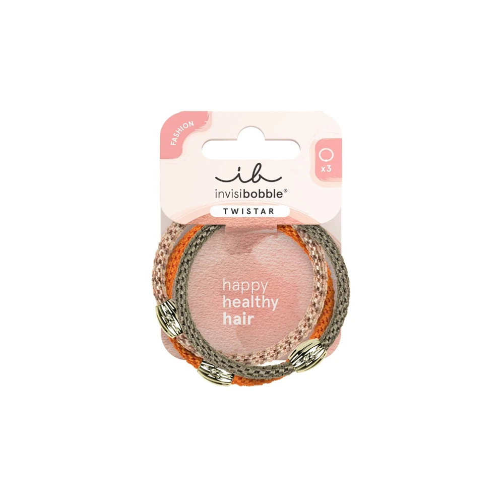 Invisibobble Twistar Orange Affair Λαστιχάκια Μαλλιών 3 τεμάχια