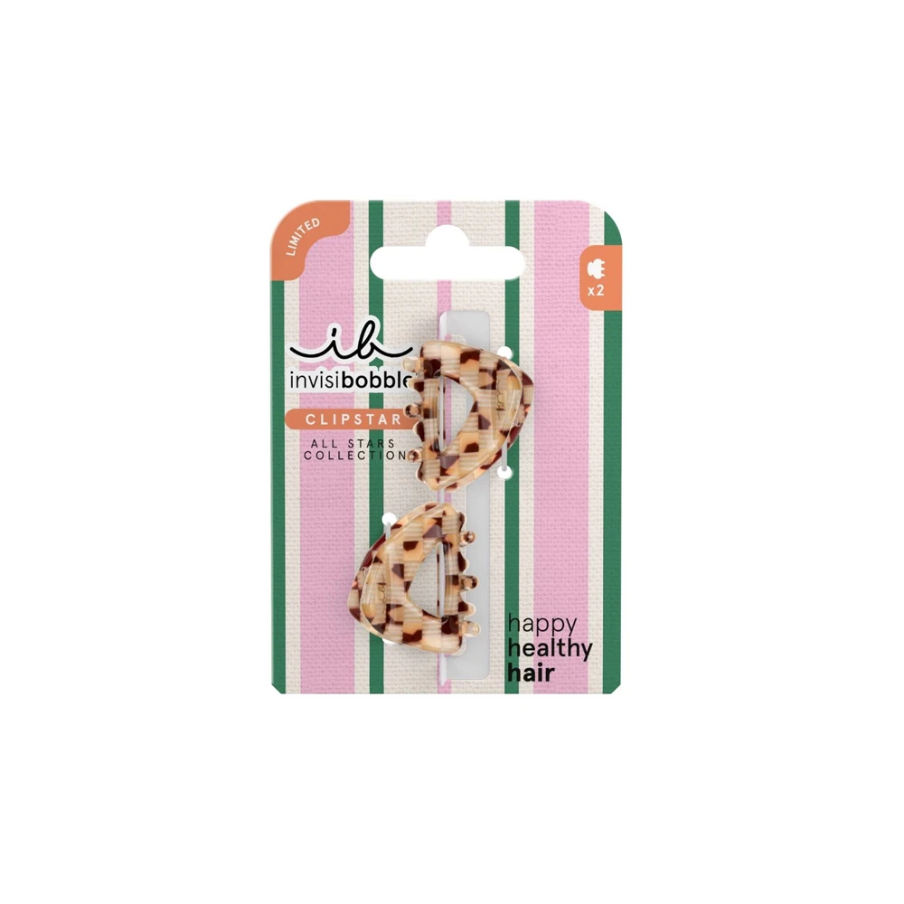 Invisibobble Clipstar Golden Caddie Κλάμερ Μαλλιών 2 τεμάχια