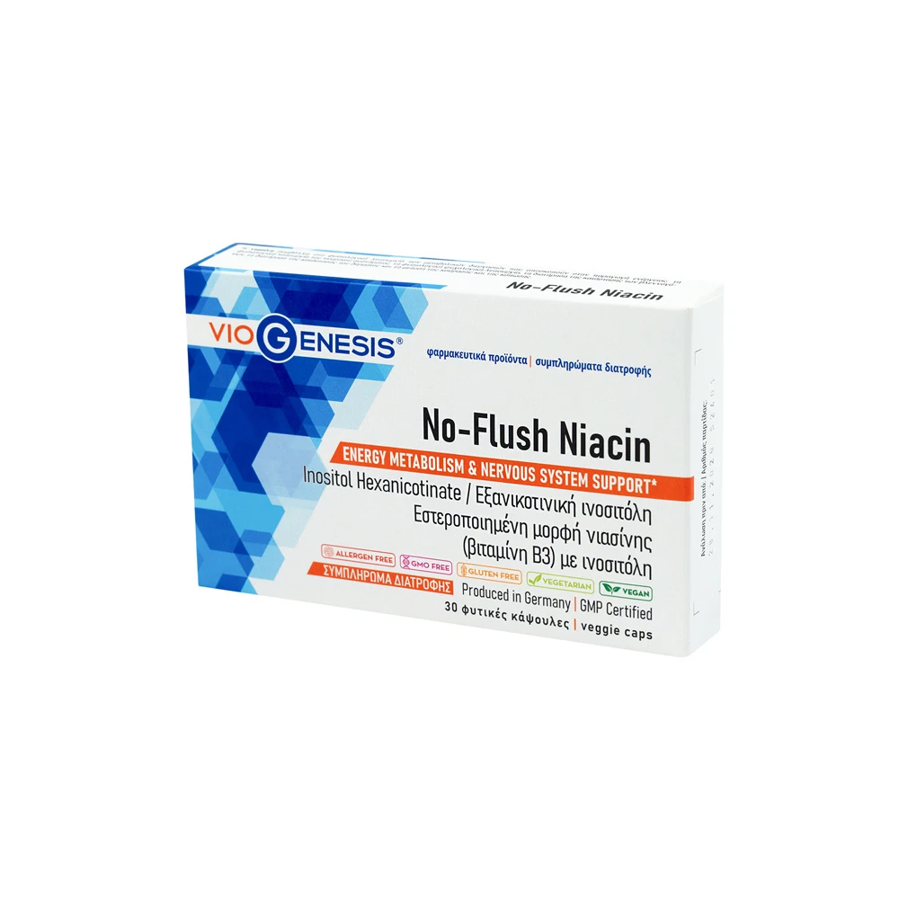 VioGenesis No-Flush Niacin 30 vegan caps