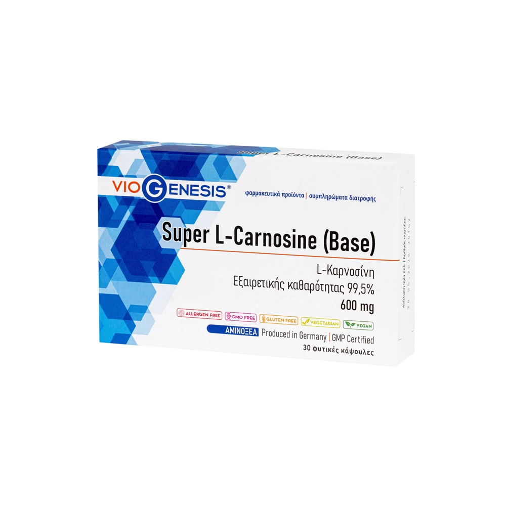 VioGenesis Super L-Carnosine [BASE] 600mg 30 vegan caps