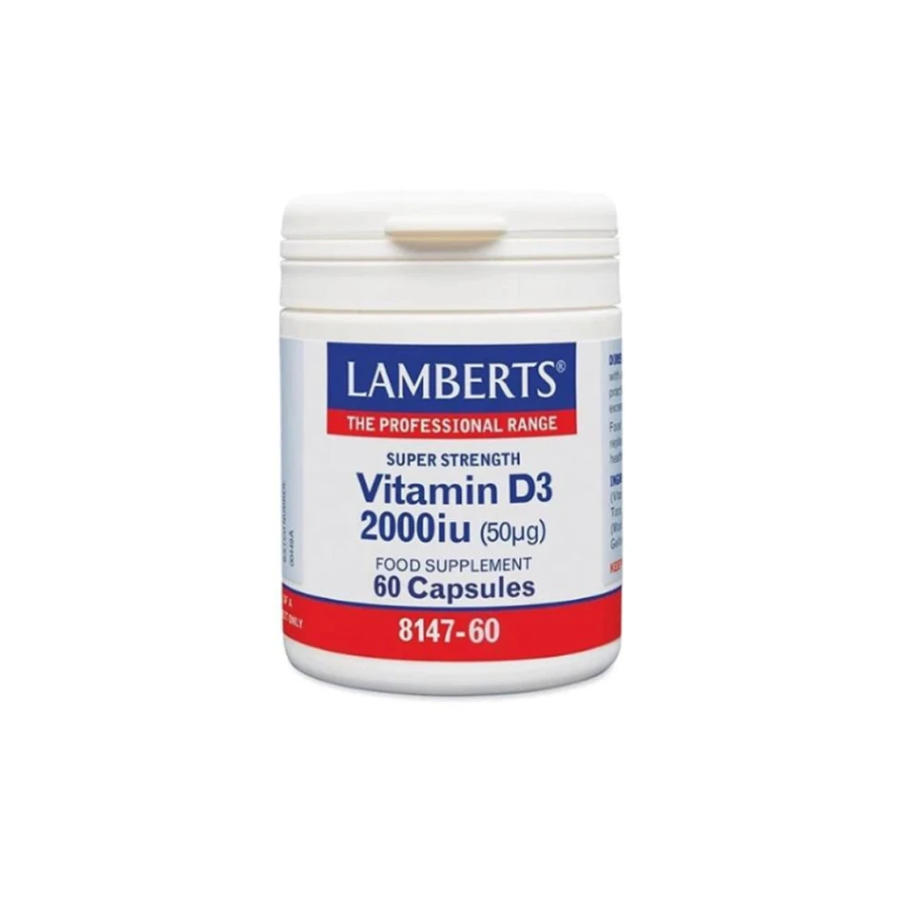 Lamberts Vitamin D3 2000iu Βιταμίνη D3 60 κάψουλες