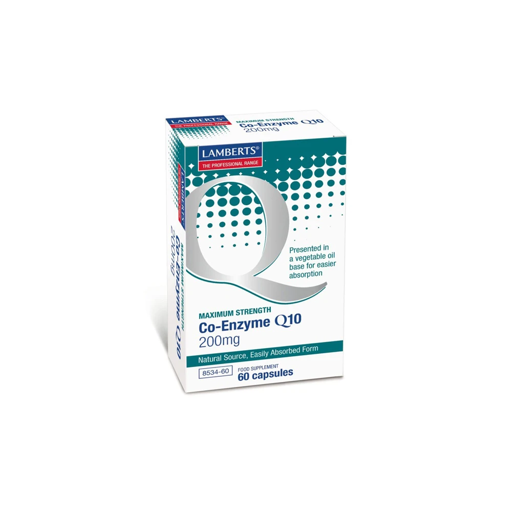 Lamberts Co-Enzyme Q10 200mg Συνένζυμο Q10 60 κάψουλες