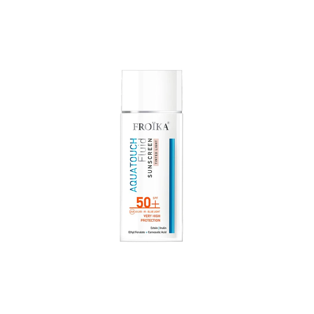 Froika Aquatouch Fluid Sunscreen Αντηλιακό Προσώπου Με Χρώμα Tinted Light SPF50+ 50ml