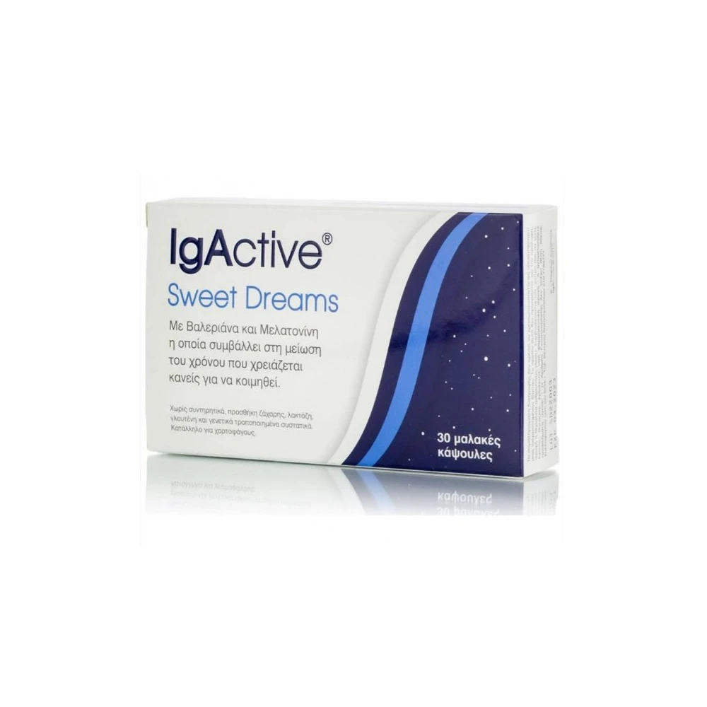 IgActive Sweet Dreams Συμπλήρωμα για Τον Ύπνο 30 μαλακές κάψουλες