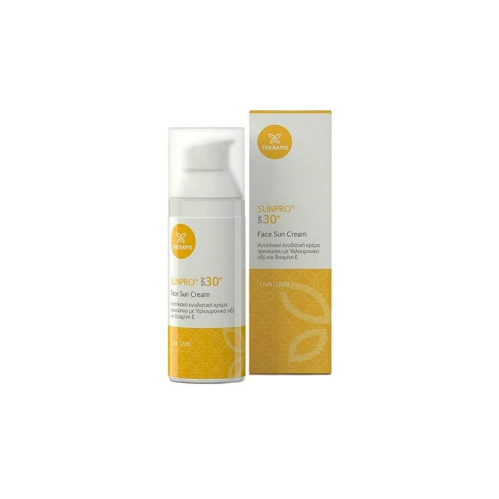 Therapis Sunpro Face Sun Cream Αντηλιακή Κρέμα Προσώπου SPF30+ 50ml