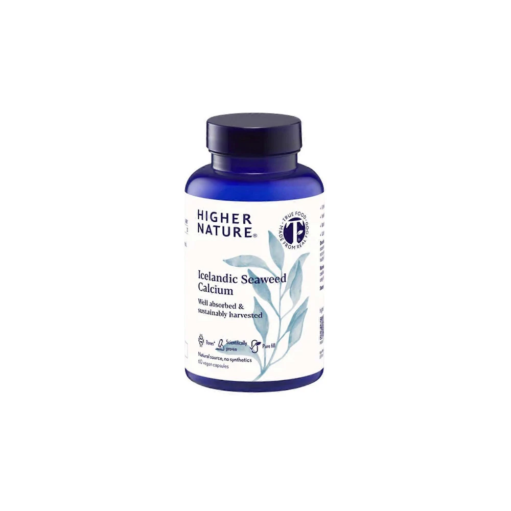Higher Nature Icelandic Seaweed Calcium Ασβέστιο Από Φύκια Της Ισλανδικής Θάλασσας 60 κάψουλες