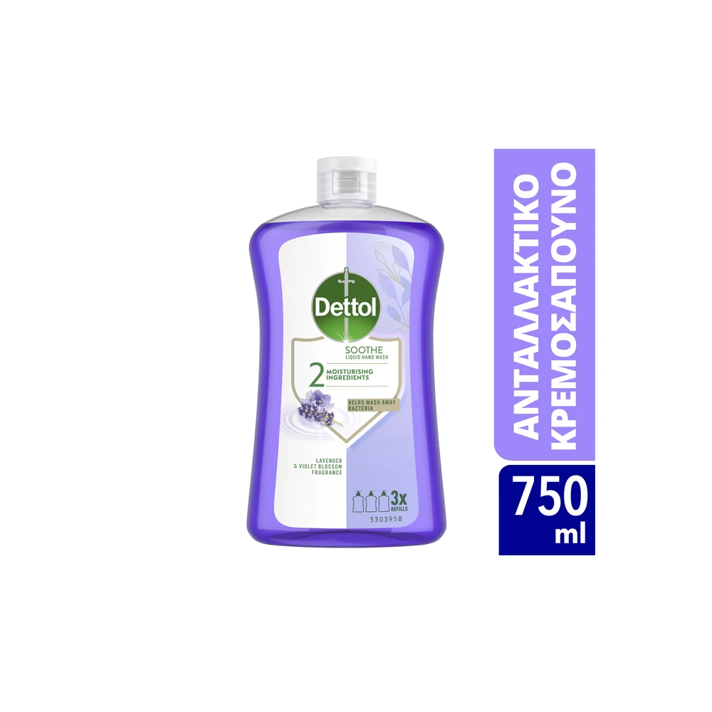 Dettol Soothe Liquid Soap Refill Lavender 750ml