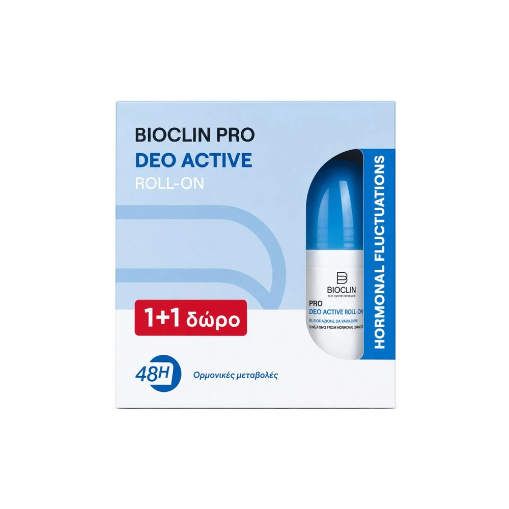 Bioclin Promo (1+1 Δώρο) Pro Deo Active 48h Αποσμητικό Roll-On 2x50ml