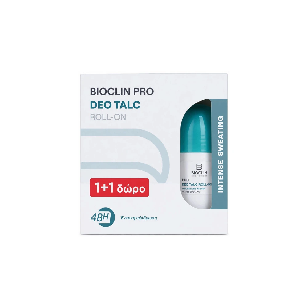 Bioclin Promo (1+1 Δώρο) Pro Deo Talc 48h Αποσμητικό Roll On 2x50ml