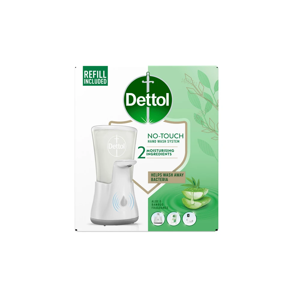 Dettol No-Touch Hand Wash Device & Aloe Vera Refill 250ml