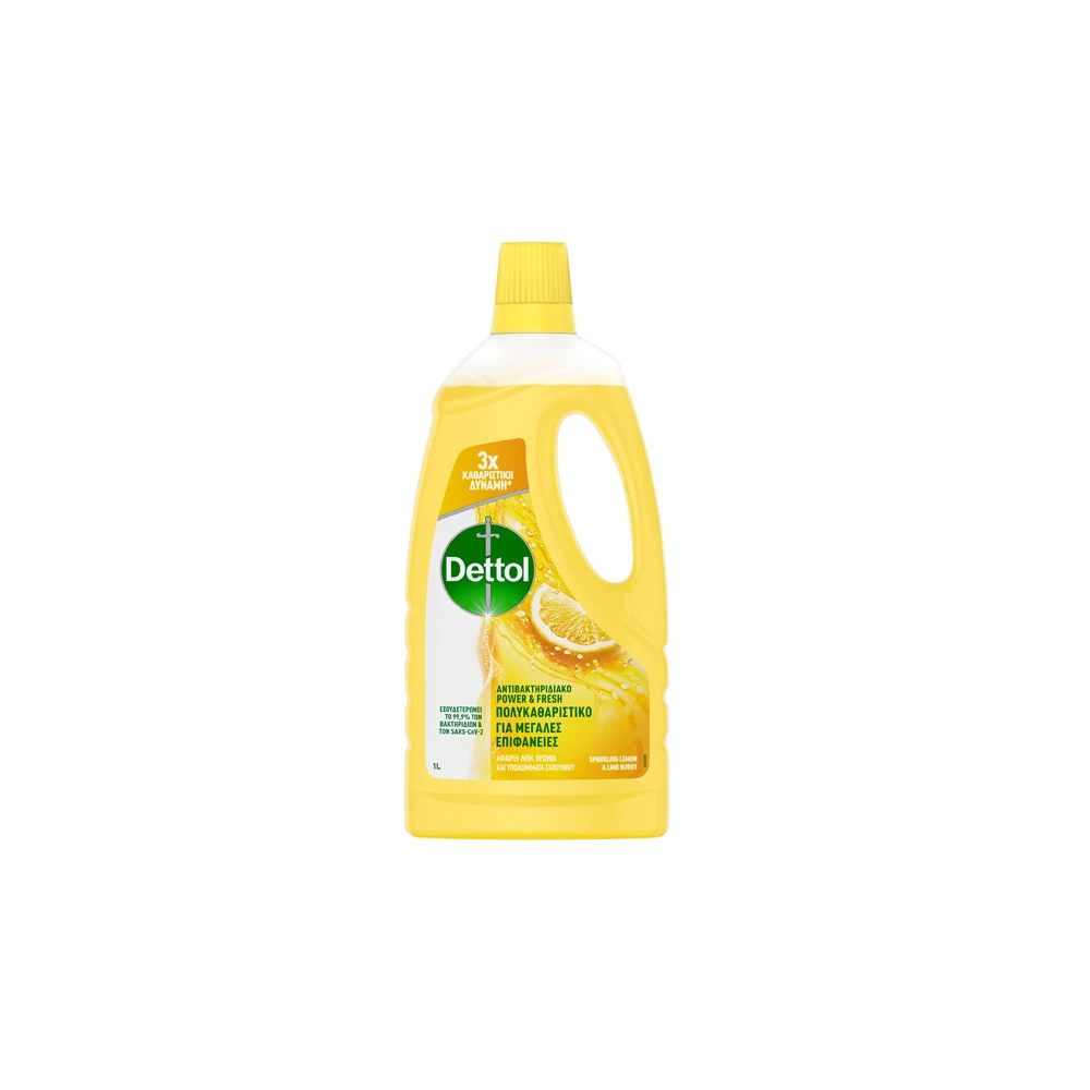 Dettol Power & Fresh Antibacterial Floor Cleaner With Lemon Scent 1Lt