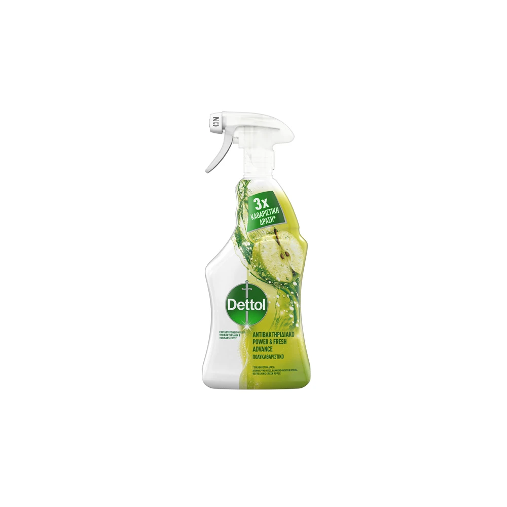 Dettol Power & Fresh Advance Multi-Purpose Cleaner Spray Green Apple 500ml