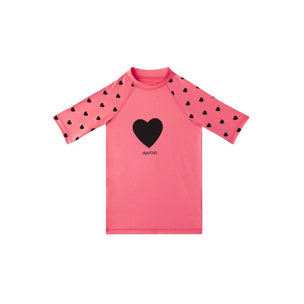 Slipstop Neon Hearts UV Shirt Παιδική Μπλούζα Προστασίας Από Τον Ήλιο Για 8-9 Χρονών 1 τεμάχιο