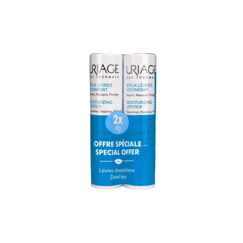 Uriage Promo Moisturizing Lipstick Restorative & Refreshing Lip Stick With Rich Creamy Texture 2x4gr