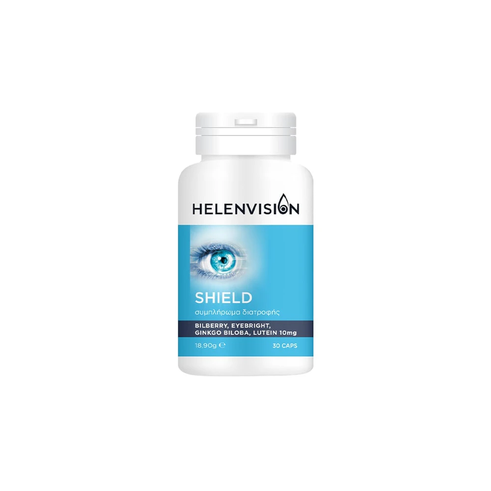 Helenvita Helenvision Shield Συμπλήρωμα Διατροφής Για Τη Διατήρηση Της Φυσιολογικής Κατάστασης & Λειτουργίας Του Οφθαλμού 30 φυτικές κάψουλες