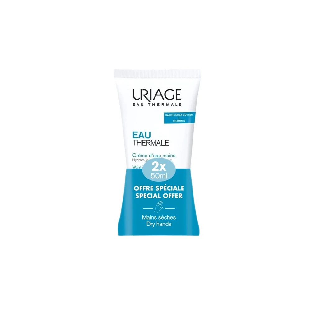 Uriage Eau Thermal Promo Water Moisturizing & Protective Hand Cream 2x50ml