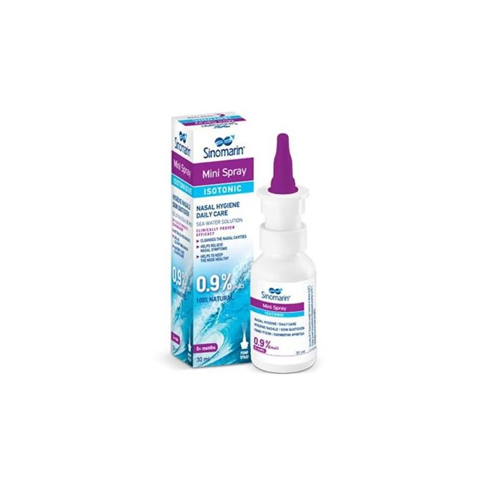 Sinomarin Mini Spray Isotinic 100% Natural Nasal Spray With Sea Water 30ml