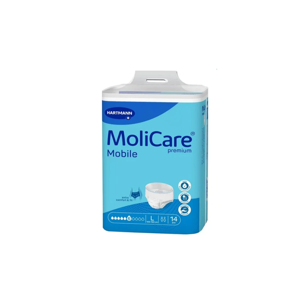 Hartmann MoliCare Premium Mobile Slip Large Διακριτικό Εσώρουχο Slip Ακράτειας Mε Εργονομικό Σχήμα 14 τεμάχια