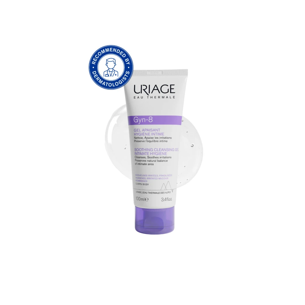 Uriage Gyn-8 Intimate Hygiene Καταπραϋντικό Τζελ Καθαρισμού Για Την Ευαίσθητη Περιοχή 100ml
