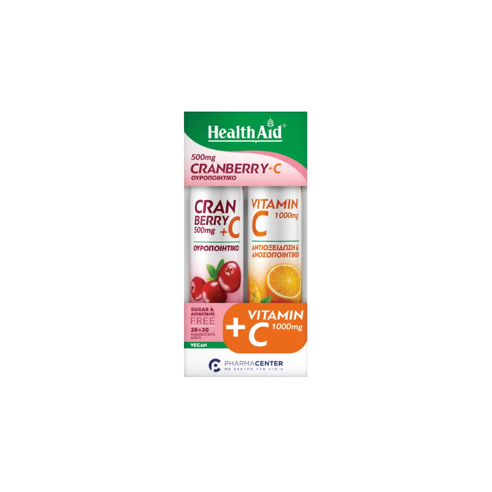 GIFT Health Aid Cranberry + Vit C 20+20 Rehydrated Tablets