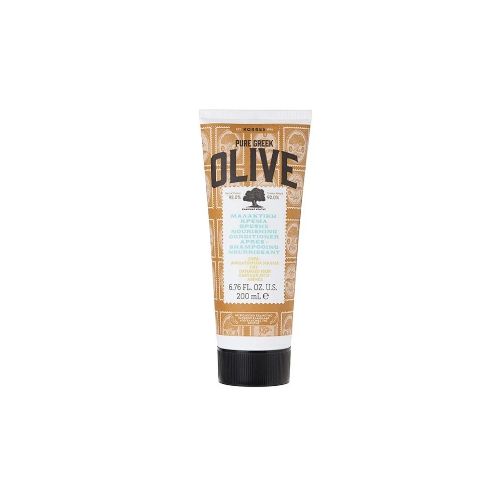 Korres Pure Greek Olive Nourishing Conditioner Κρέμα Μαλλιών Ενυδάτωσης Για Ξηρά Αφυδατωμένα Μαλλιά 200ml