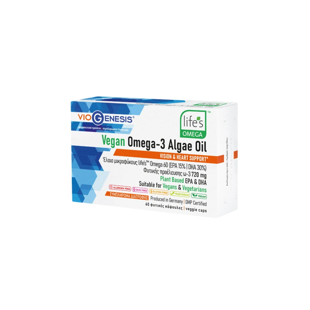 VioGenesis Vegan Omega-3 Algae Oil 720mg 60 caps