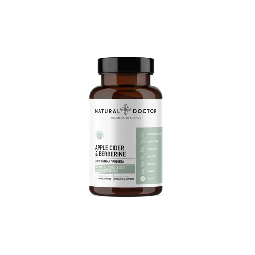 Natural Doctor Apple Cider Vinegar & Berberine 60 Φυτικές Κάψουλες