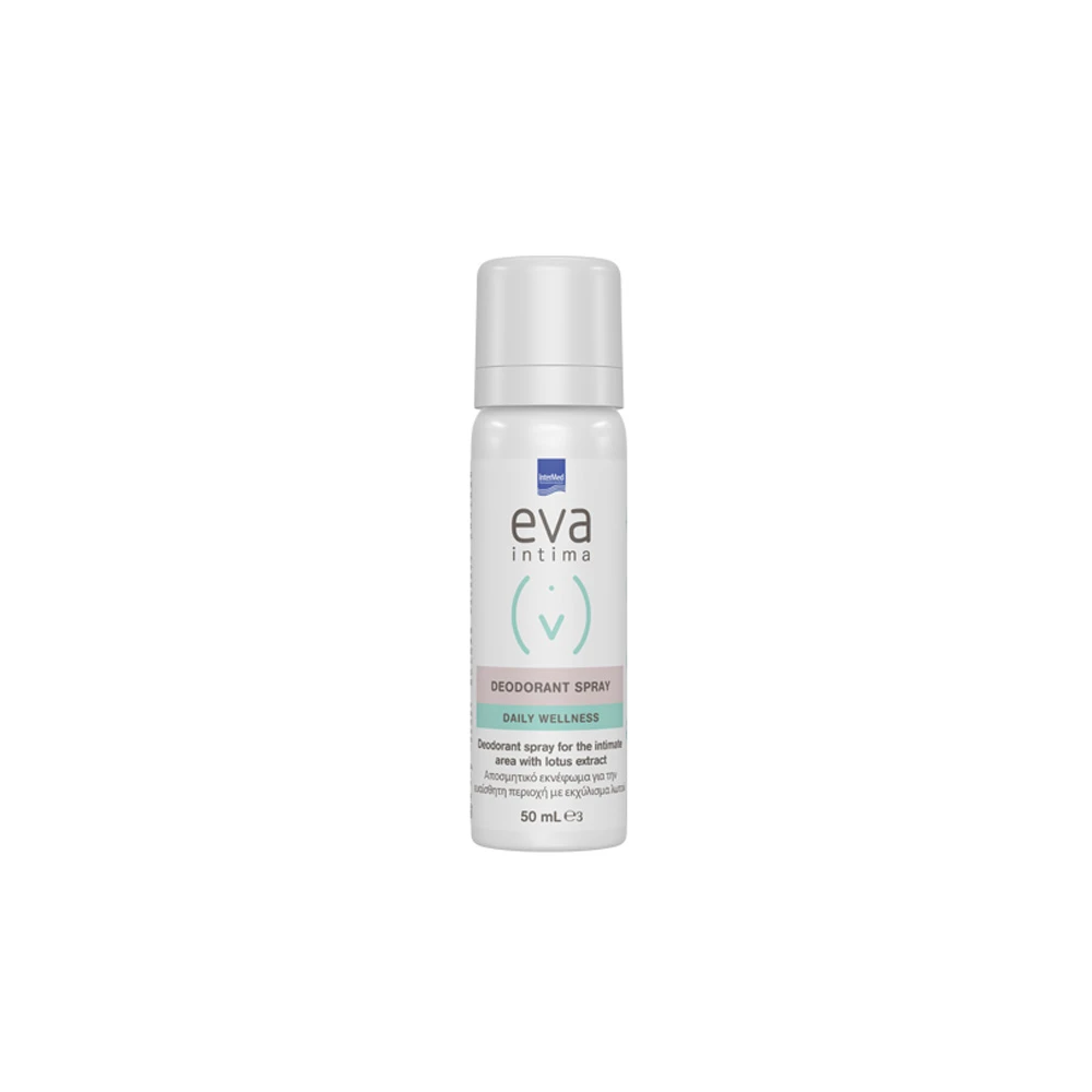 InterMed Eva Intima Deodorant Spray For The Intimate Area With Lotus Extract Αποσμητικό Σπρέι Για Την Ευαίσθητη Περιοχή Mε Εκχύλισμα Λωτού 50ml