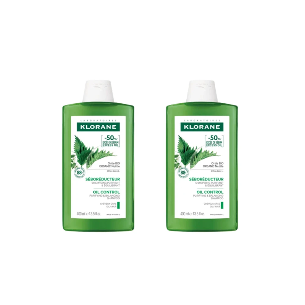 Klorane Promo (-50% Στο 2ο Προϊόν) Ortie Σαμπουάν Για Λιπαρά Μαλλιά Με Τσουκνίδα 2x400ml
