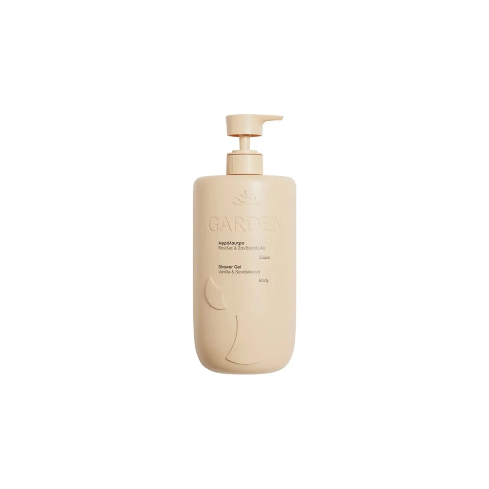 Garden Shower Gel Vanilla & Sandalwood Αφρόλουτρο Με Βανίλια & Σανδαλόξυλο 1Lt