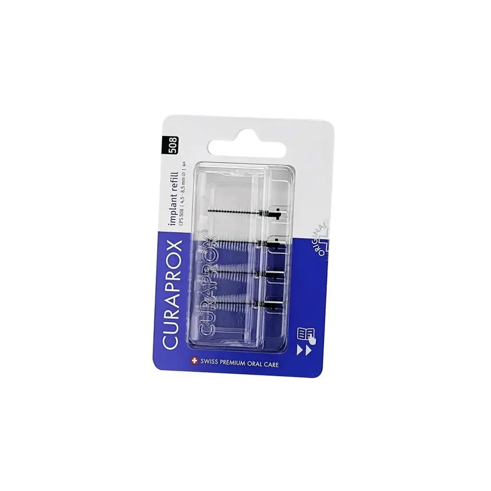 Curaprox Cps 508 Implant Refill Set of Interdental Brushes for Dental Implant Care 4 pieces