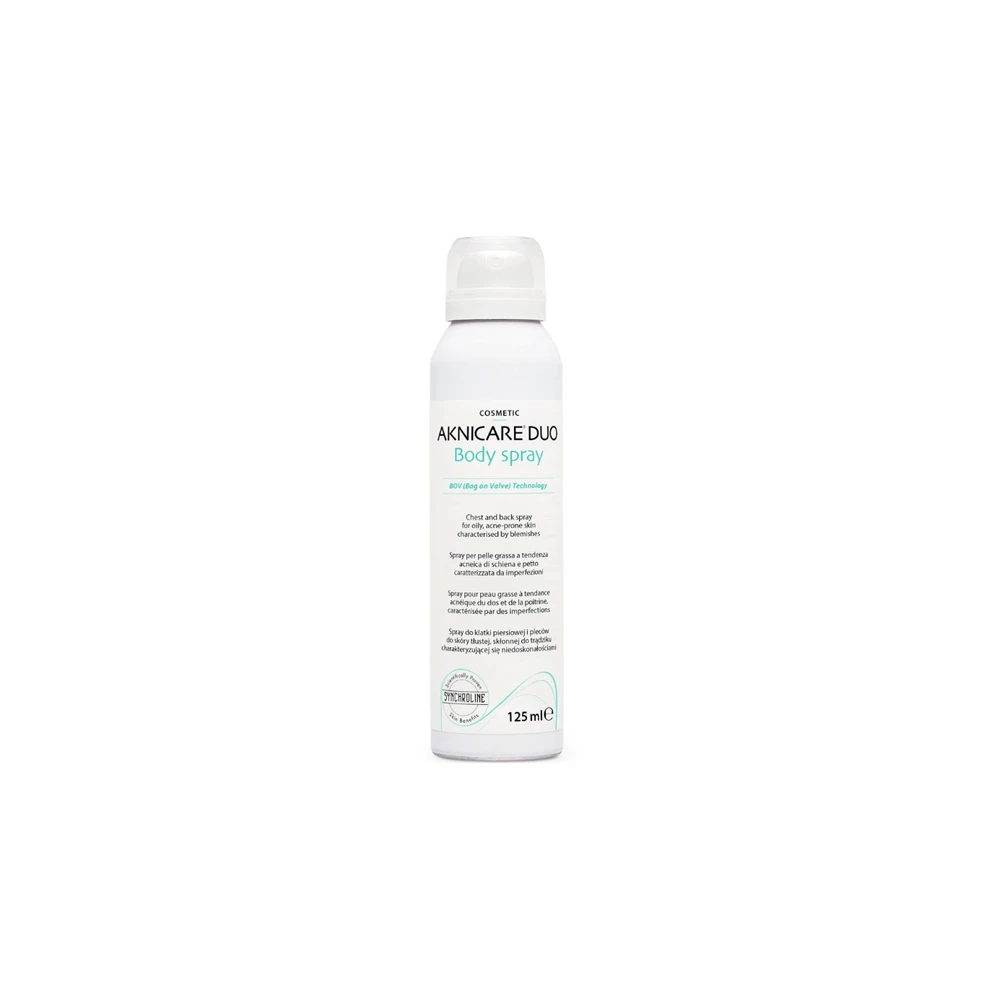 Synchroline Aknicare Duo Body Spray Σπρέι Για Στήθος Και Πλάτη Για Δέρμα Με Τάση Ακμής 125ml