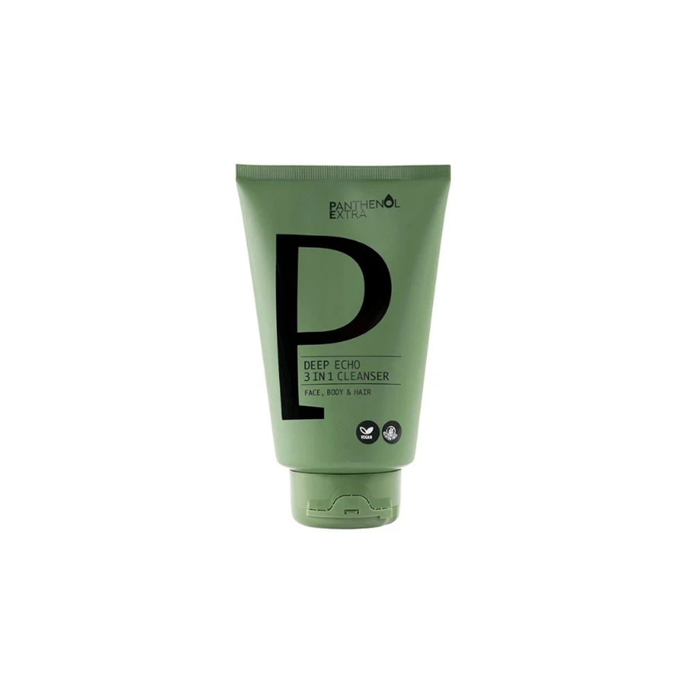 Panthenol Extra Deep Echo 3in1 Cleanser Ανδρικό Αφρόλουτρο & Σαμπουάν Για Πρόσωπο Σώμα & Μαλλιά 200ml