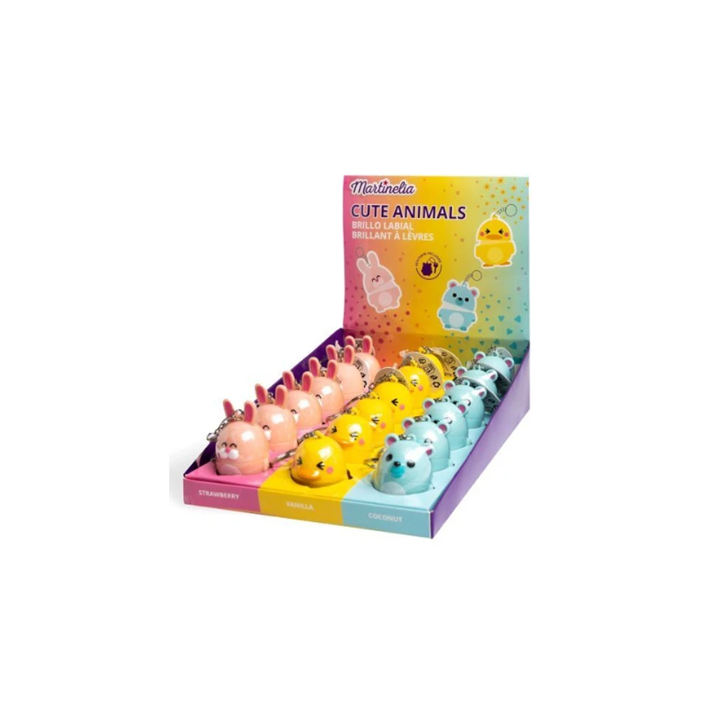 Martinelia World Animals Lip Balm Keychain Παιδικό Lip Balm Μπρελόκ Με Σχέδια Ζώων 1 τεμάχιο