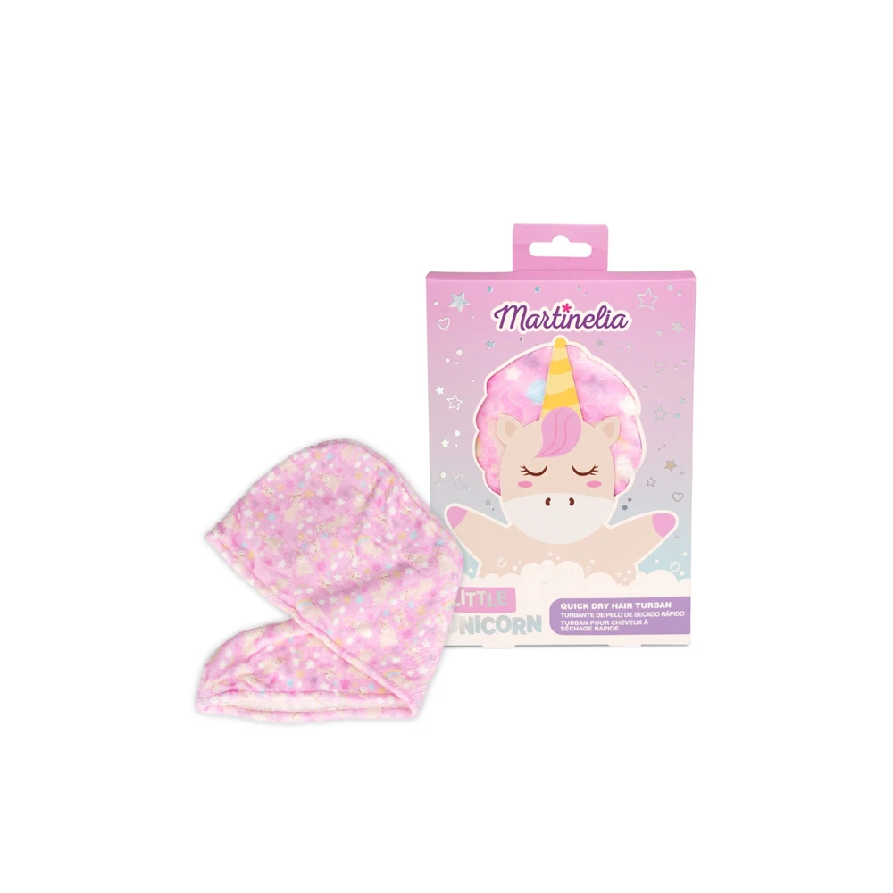 Martinelia Little Unicorn Quick Dry Hair Turban Pink Πετσέτα Για Γρήγορο Στέγνωμα Μαλλιών Ροζ 1 τεμάχιο