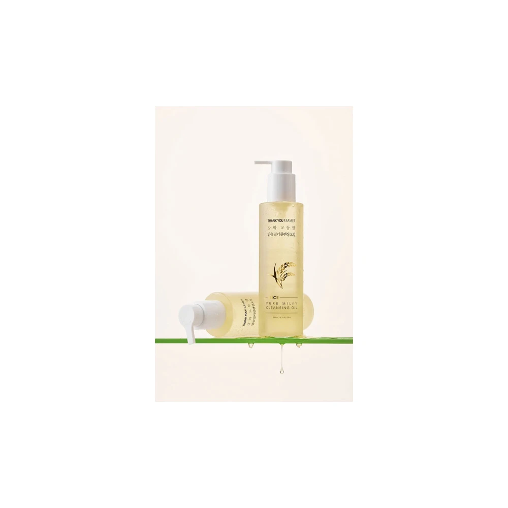 Thank You Farmer Rice Pure Milky Cleansing Oil Λάδι Καθαρισμού Για Πρόσωπο & Μάτια 200ml