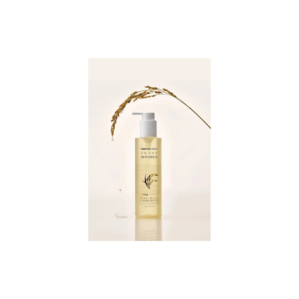 Thank You Farmer Rice Pure Milky Cleansing Oil Λάδι Καθαρισμού Για Πρόσωπο & Μάτια 200ml