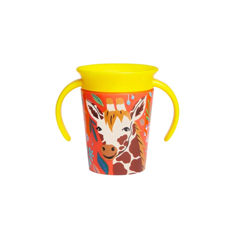 Munchkin Miracle 360° Wildlove Trainer Cup Giraffe Εκπαιδευτικό Ποτηράκι 177ml