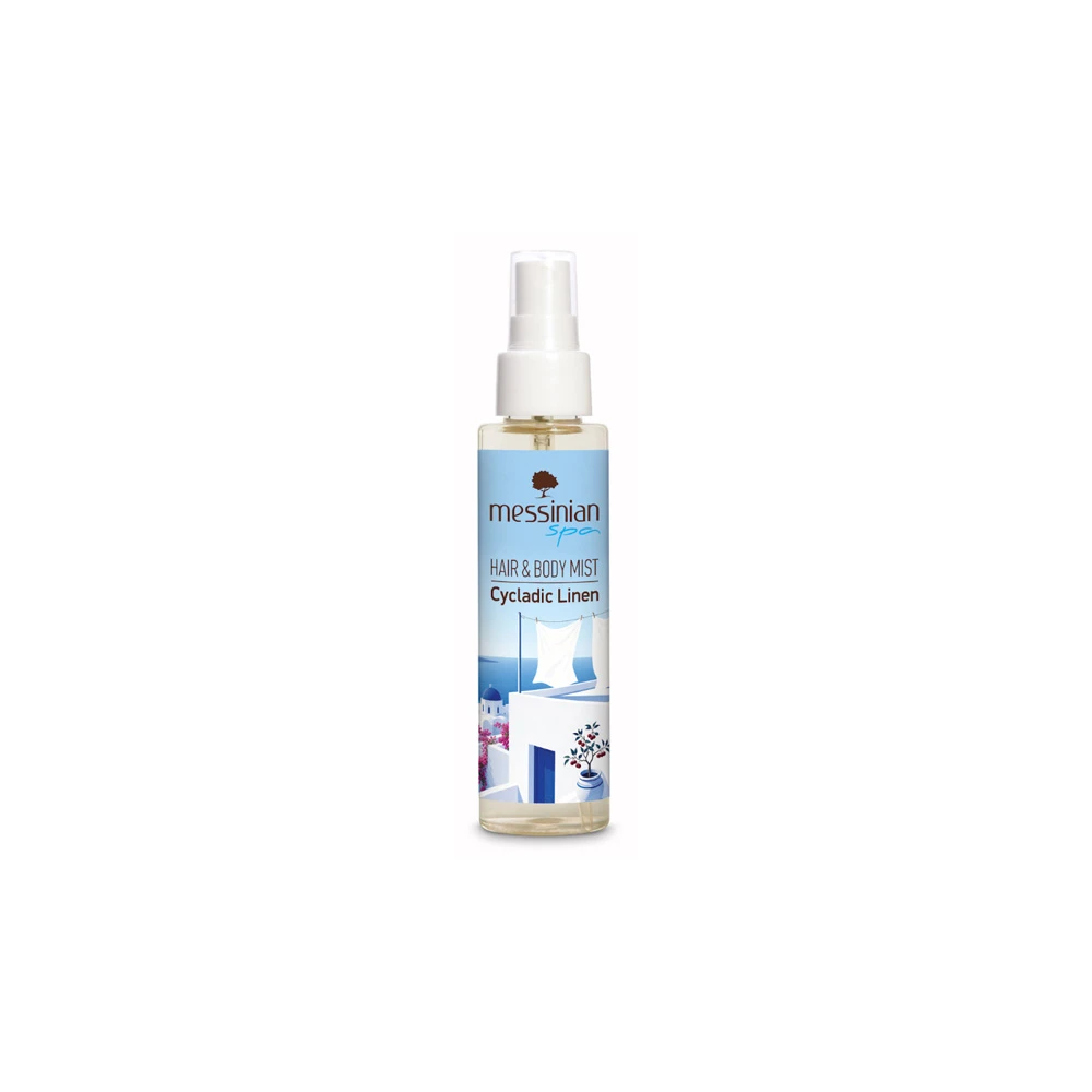 Messinian Spa Hair & Body Mist Cycladic Linen Απαλές Πουδρένιες & Λουλουδένιες Νότες 100ml
